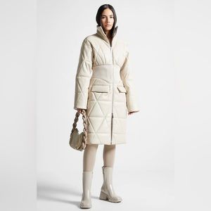 Maniere de voir- NEW- Quilted vegan leather - Off white